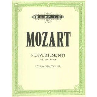 Mozart, W.A.   Three Divertimenti, K. 136, 137, 138   Two Violins, Viola, and Cello Bernard Hermann Musical Instruments