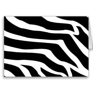 Zebra Print Animal Cards