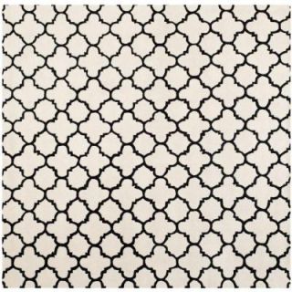 Safavieh Chatham Ivory/Black 7 ft. x 7 ft. Square Area Rug CHT717A 7SQ
