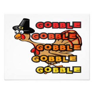 Turkey gobble thanksgiving dinner stuffing invite