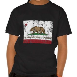 california flag san juan capistrano t shirts