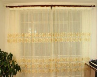 Exquisite Upscale Finished Living Room Bedroom Curtains, Screens Screens   Yellow Sunflower   Window Treatment Curtains