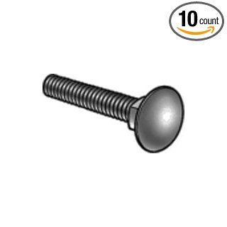 7/16 14x5 Grade 2 Carriage Bolt UNC Steel / Black, Pack of 10