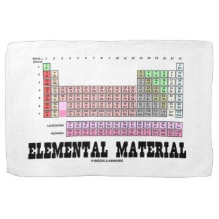 Elemental Material (Periodic Table Of Elements) Towel