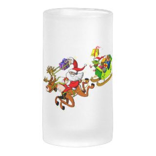 Santa's Gift Delivery with a Slingshot Coffee Mug