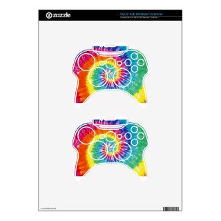 Swirl Tie Dye Multicolor Rainbow Xbox 360 Controller Decal