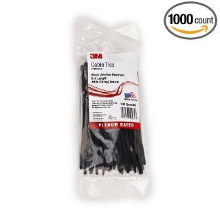3M Intermediate Cable Tie CT6BK40 M, Black/Nylon, 40 lbs., 0.142 in x 5.80 in (Pack of 1000)