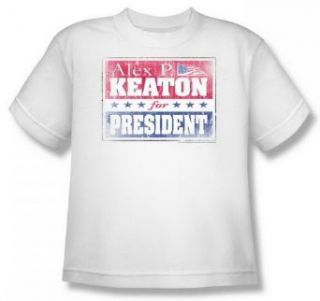 Family Ties Alex For President Youth White T Shirt CBS143 YT Fashion T Shirts Clothing