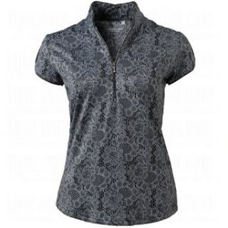 Bette &Rt Bette & Court Ladies Lace Print Zip Tops Small Clothing