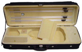 ViolinSmart Oblong Violin Case 4/4 Full Size (Beige) Musical Instruments