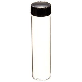 Kimble Kimax 60957D 4 Borosilicate Glass 4 Dram Screw Thread Dram Vial, with Rubber Lined Closure (Pack of 144) Science Lab Sample Vials