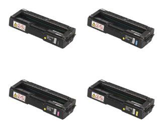 Ricoh Aficio SPC240SF Toner Cartridge Set (OEM) Black. Cyan. Magenta. Yellow