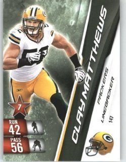 2010 Panini Adrenalyn XL NFL Football Trading Card # 147 Clay Matthews   Green Bay Packers in Protective Screwdown Case Sports Collectibles