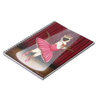 Ballerina Cat Chocolate Point Siamese Cat Notebook