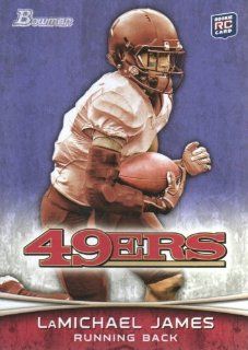 2012 Topps Bowman Football Purple Parallel #132 LaMichael James RC San Francisco 49ers NFL Rookie Trading Card Sports Collectibles