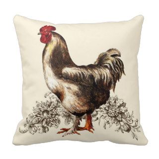 White Cochin Chicken Pillow