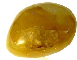 Fire Quartz Yellow Hematoid Ferruginous Gallet Tumbled Stone   High Vibration Healing Crystal 03 