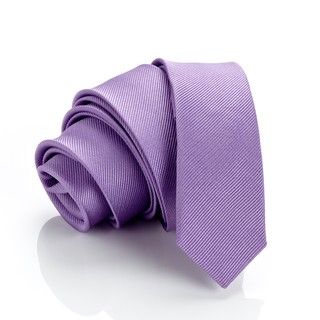 H. Luzzario and Co Lavender Silk Slim Tie H Luzzario & Co Ties