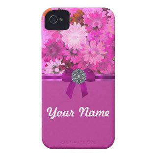 Pretty pink floral iPhone 4 cover