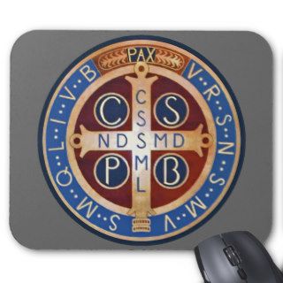 St. Benedict Exorcism Medal Mouse Pad