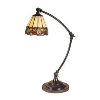 Dale Tiffany 19.5 in. Ainsley Mica Bronze Desk Lamp TA100700