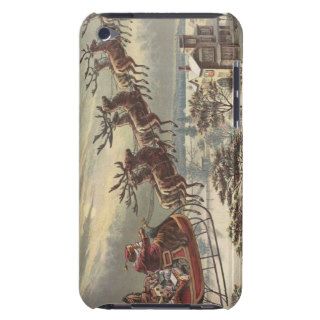 Vintage Christmas, Victorian Santa Claus in Sleigh iPod Touch Cover
