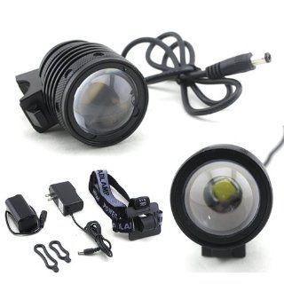 CREE XM L T6 LED 1600LM Bicycle Light Zoomable HeadLight headLamp US Style  Bike Headlights  Sports & Outdoors