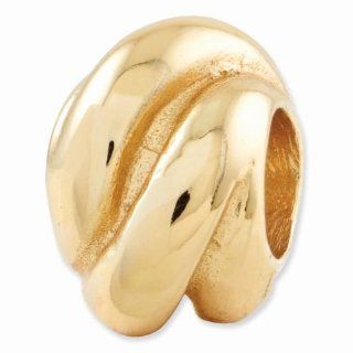 Sterling Silver Gold plated Reflections Wrap Bali Bead QRS156GP Jewelry