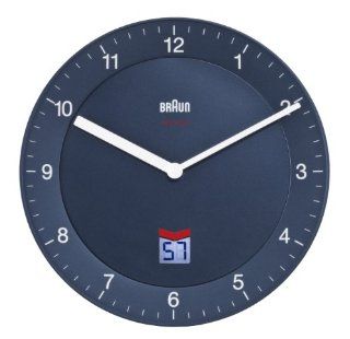 Braun BNC006BLBL MSF Radio Controlled Wall Clock   Blue   Braun Kitchen Wall Clock