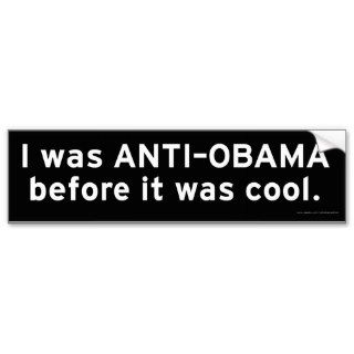 Anti Obama Bumper Sticker (black)