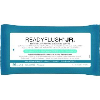 ReadyFlush Biodegradable Flushable Wipes, WIPE,READYFLUSH JR,FRAG FREE,7X8,40/PK   1 CS, 960 EA