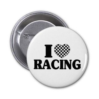 I (Checker) Heart Racing Pins