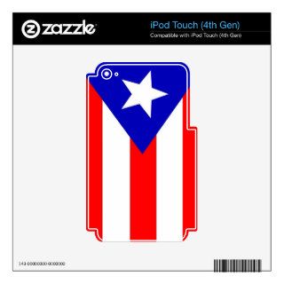 Puerto Rico Flag Decals For iPod Touch 4G