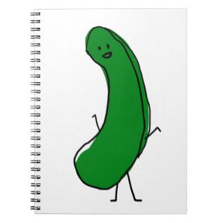 Happy Pickle Spiral Notebooks