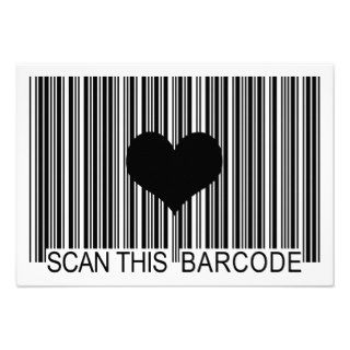 I MISS YOU BARCODE INVITATION