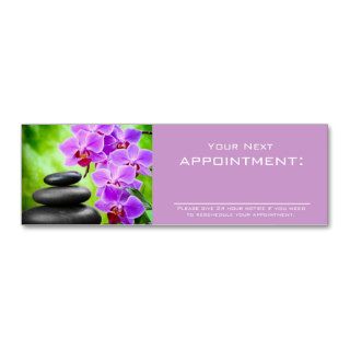 purple orchid SPA beauty salon appointment Business Cards