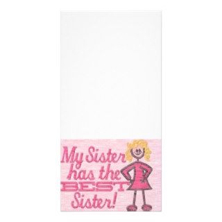 best sister humor photo greeting card