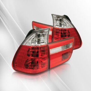 BMW X5 (E53) 00 01 02 03 04 05 Tail Lights ~ 4 PCS (Clear/Red) Automotive