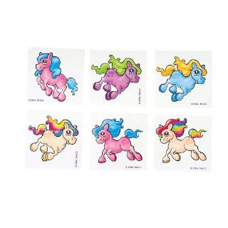 Assorted Pony Tattoos (144 pc) Toys & Games