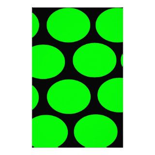 Green Dots Personalized Stationery