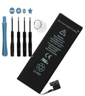 Replacement 1440mAh Li ion Battery For iPhone 5 5G W/ Flex Cable + 7pc Tool Kit   Kim Rose Cell Phones & Accessories