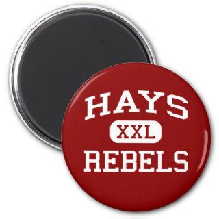 Hays   Rebels   Hays High School   Buda Texas Fridge Magnet