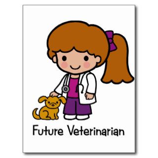 Future Veterinarian   Girl Postcards