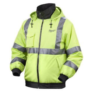 Milwaukee 2347 L M12 Cordless ANSI Class III High Visibility Heated Jacket Kit, Large   Work Utility Outerwear  