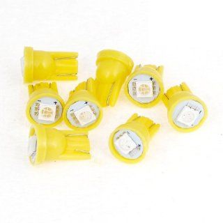 8 Pcs T10 194 168 W5W Yellow 5050 1 SMD LED Dashboard Light Bulbs 12V for Car Automotive