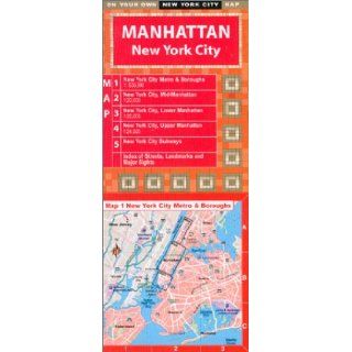 On Your Own Manhattan NYC Laminated Street Map Jeff Brauer, Pas Nirathband 9781929377022 Books