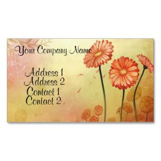 Colorful Daisies Business Card Templates