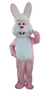 ProCostume Pink Bunny Mascot Costume Fancy Dress Suit Outfit EPE Clothing