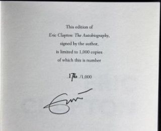Eric Clapton Signed The Autobiography Book 176/1000 Lmt Ed Psa/dna #s03297   Signed Documents Entertainment Collectibles