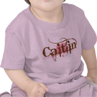 Cute Girls Name Caitlin T shirt   Customized